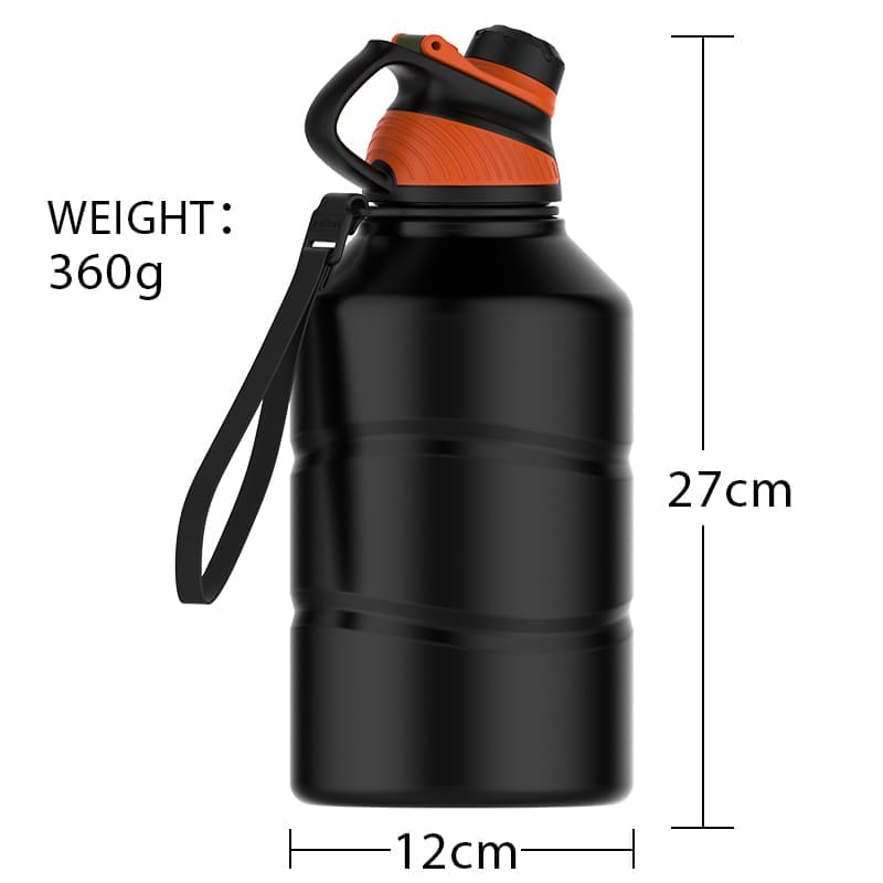 EcoSip 2.2L Large Stainless Steel Water Bottle